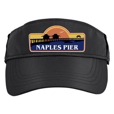 Naples Pier Florida Adult Drive Performance Visor