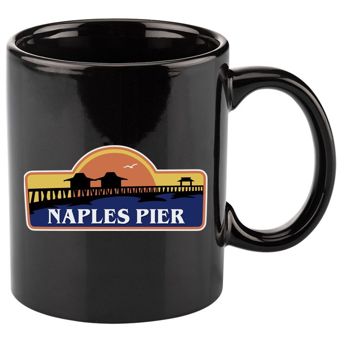 Naples Pier Florida 11oz C Handle Ceramic Mug