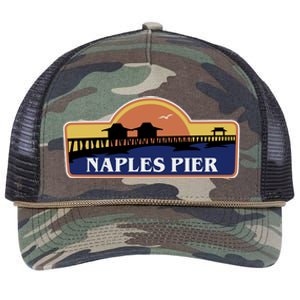 Naples Pier Florida Retro Rope Trucker Hat Cap