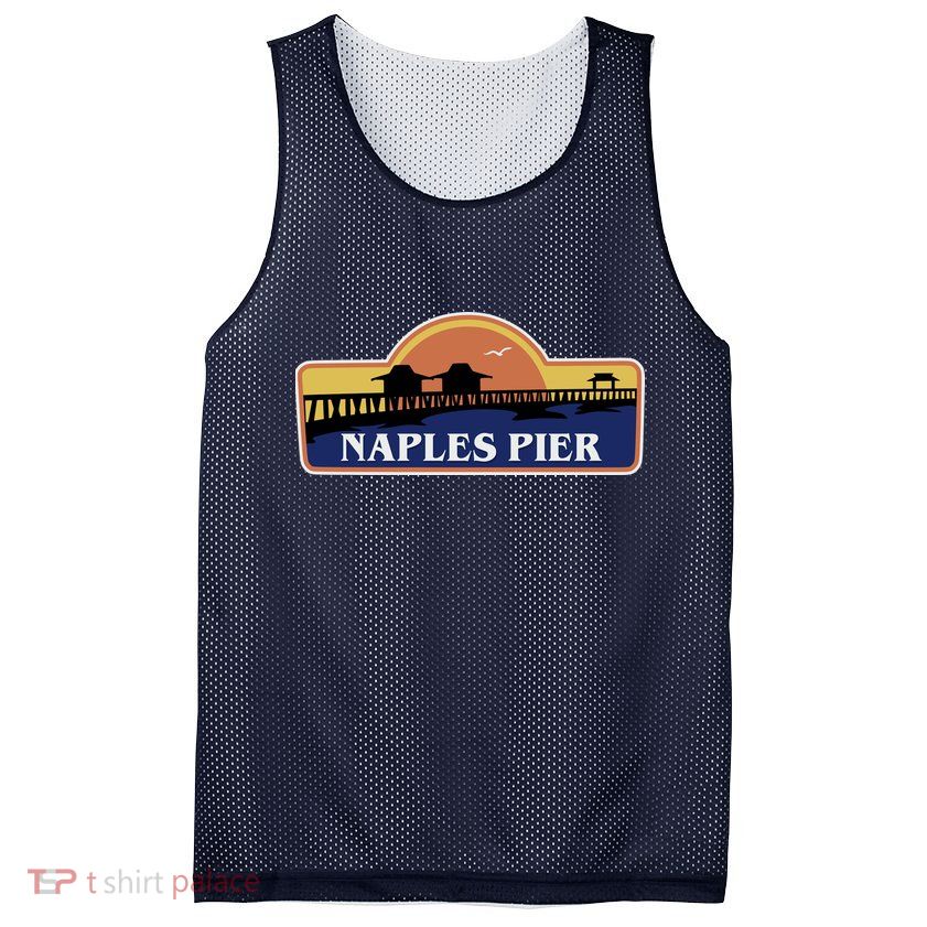 Naples Pier Florida Mesh Reversible Basketball Jersey Tank