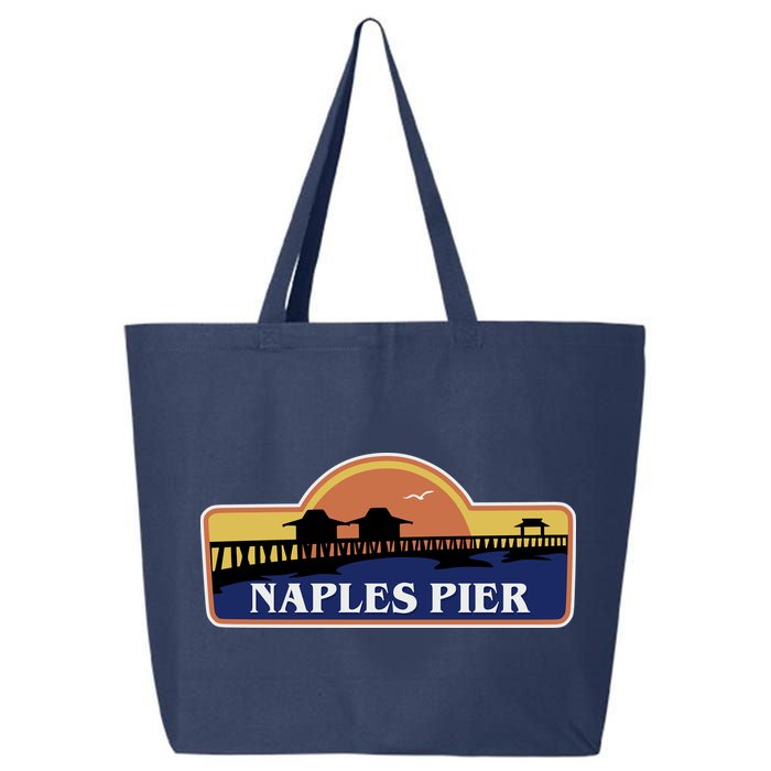 Naples Pier Florida 25L Jumbo Tote