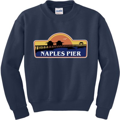 Naples Pier Florida Kids Sweatshirt