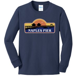 Naples Pier Florida Kids Long Sleeve Shirt