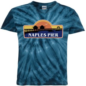 Naples Pier Florida Kids Tie-Dye T-Shirt