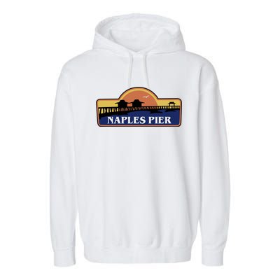 Naples Pier Florida Garment-Dyed Fleece Hoodie