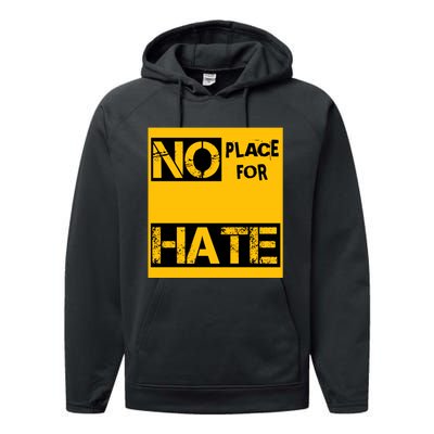 No Place For Hate Performance Fleece Hoodie