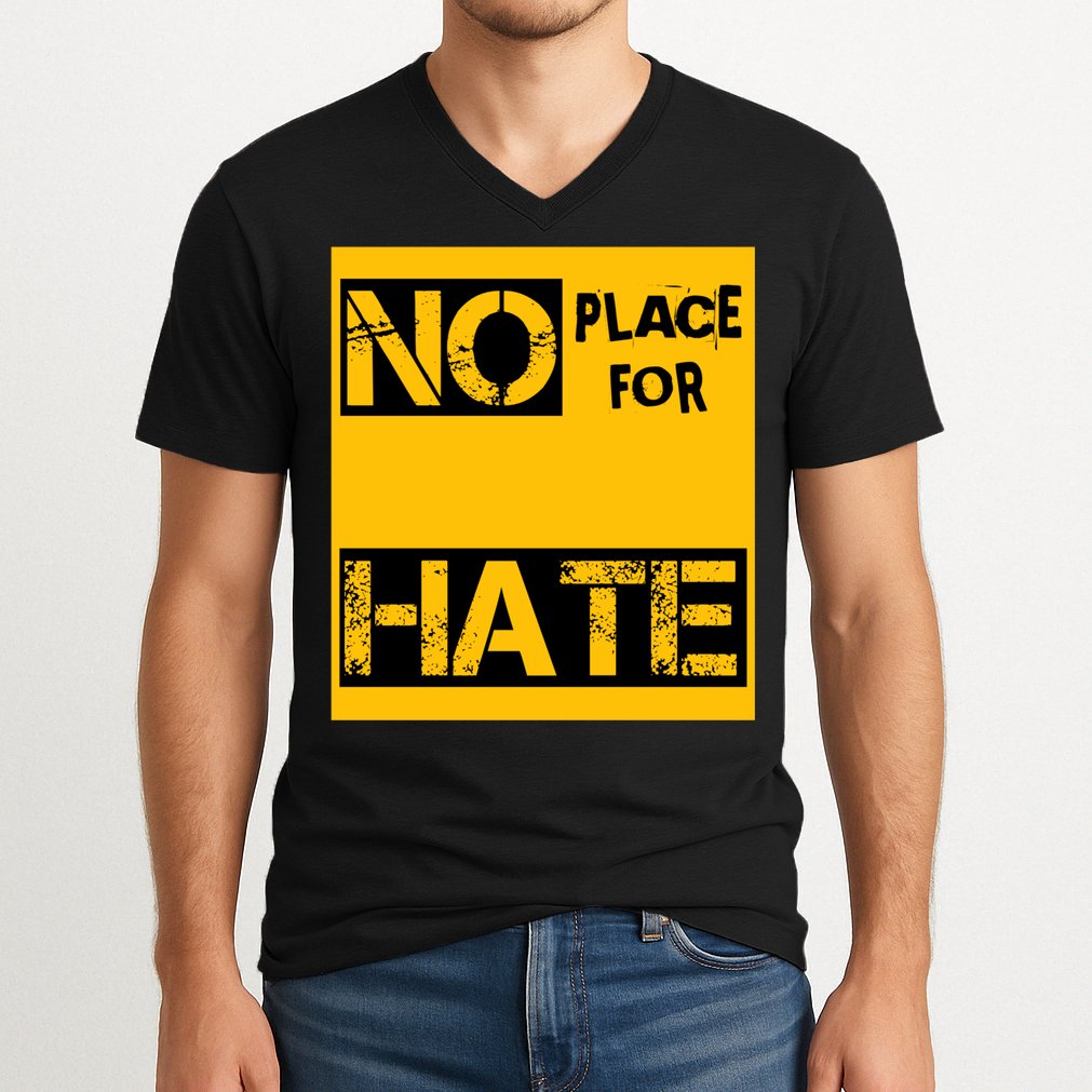 No Place For Hate V-Neck T-Shirt