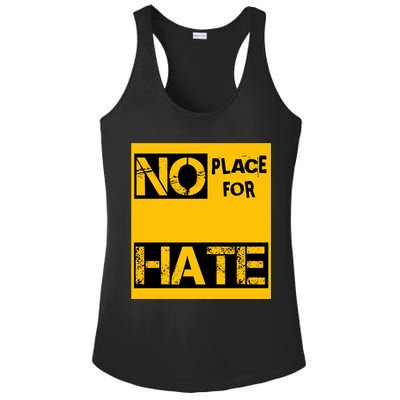 No Place For Hate Ladies PosiCharge Competitor Racerback Tank