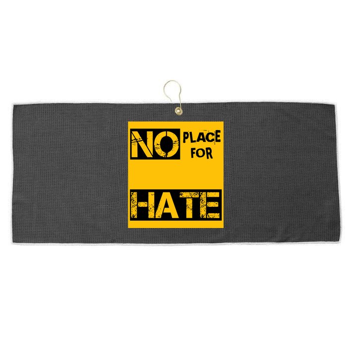 No Place For Hate Large Microfiber Waffle Golf Towel