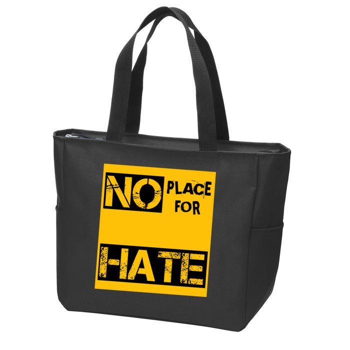 No Place For Hate Zip Tote Bag