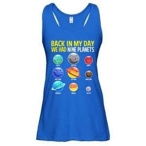 Nine Planets Funny Gift Pluto Never Forget Gift Ladies Essential Flowy Tank