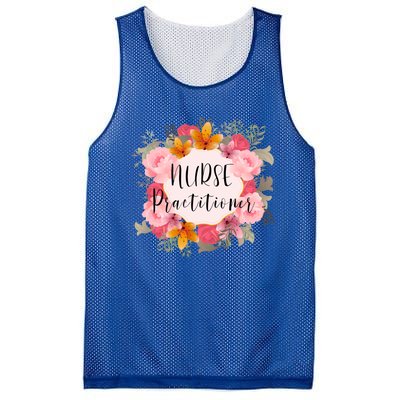 Nurse Practitioner Flower Nurses Meaningful Gift Mesh Reversible Basketball Jersey Tank