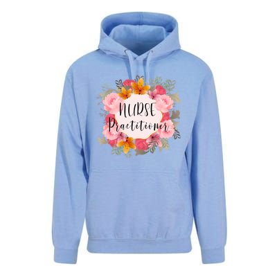 Nurse Practitioner Flower Nurses Meaningful Gift Unisex Surf Hoodie