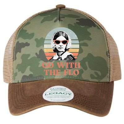 Nurse Practitioner Florence Nightingale Go With The Flo Design Legacy Tie Dye Trucker Hat