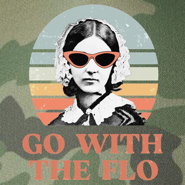 Nurse Practitioner Florence Nightingale Go With The Flo Design Legacy Tie Dye Trucker Hat