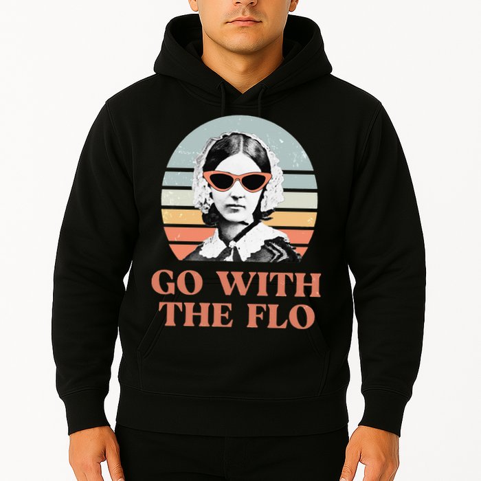 Nurse Practitioner Florence Nightingale Go With The Flo Design Hoodie