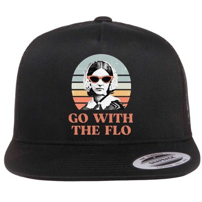 Nurse Practitioner Florence Nightingale Go With The Flo Design Flatbill Hat
