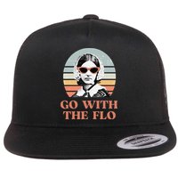 Nurse Practitioner Florence Nightingale Go With The Flo Design Flat Bill Trucker Hat