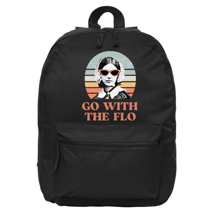 Nurse Practitioner Florence Nightingale Go With The Flo Design 16 in Basic Backpack