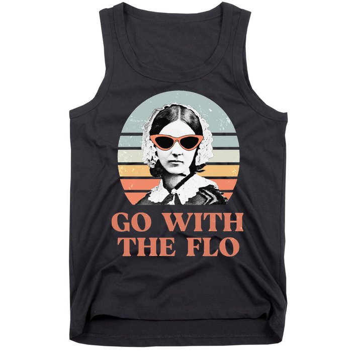 Nurse Practitioner Florence Nightingale Go With The Flo Design Tank Top