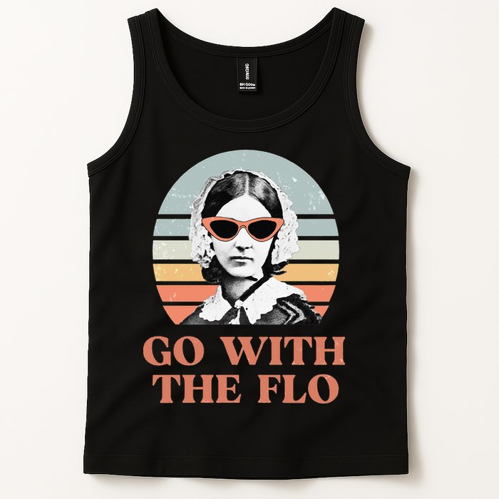 Nurse Practitioner Florence Nightingale Go With The Flo Design Tank Top