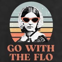 Nurse Practitioner Florence Nightingale Go With The Flo Design Golf Towel