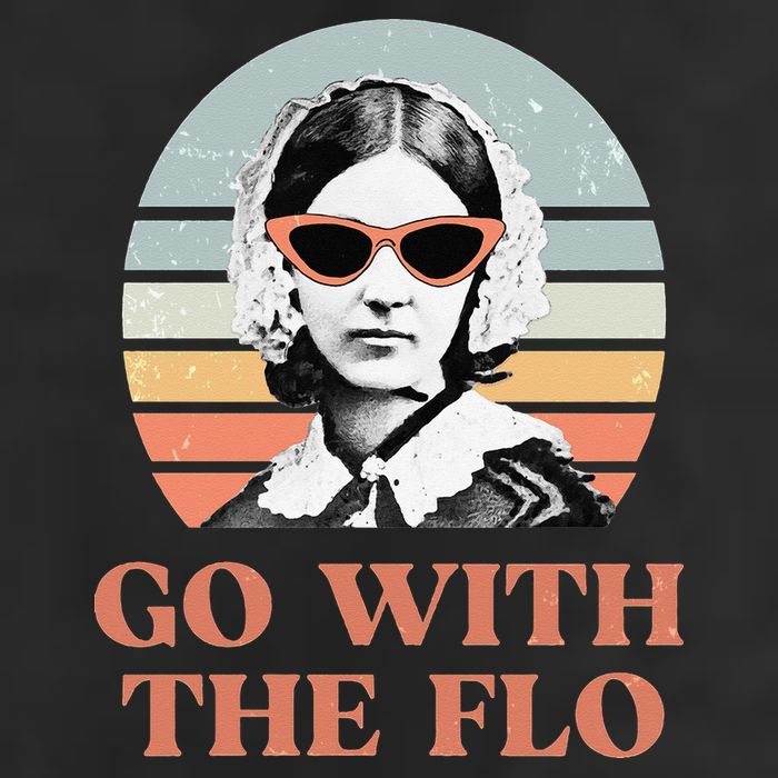 Nurse Practitioner Florence Nightingale Go With The Flo Design Golf Towel