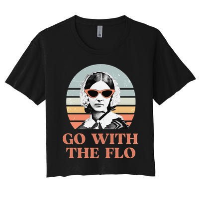 Nurse Practitioner Florence Nightingale Go With The Flo Design Crop Top