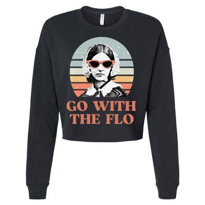 Nurse Practitioner Florence Nightingale Go With The Flo Design Cropped Pullover Crew