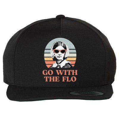 Nurse Practitioner Florence Nightingale Go With The Flo Design Wool Snapback Cap