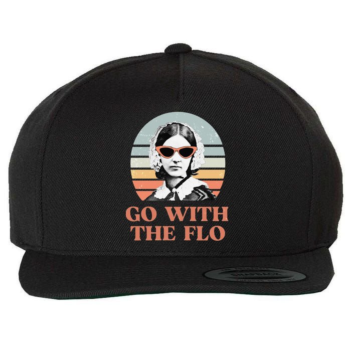 Nurse Practitioner Florence Nightingale Go With The Flo Design Wool Snapback Cap