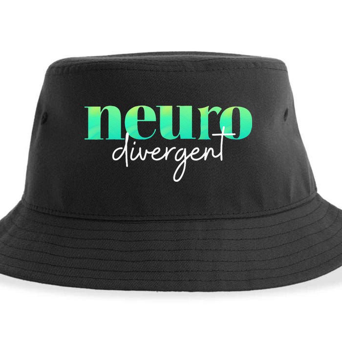Neurodivergent Pride For Autism ADHD And ASD Awareness Sustainable Bucket Hat