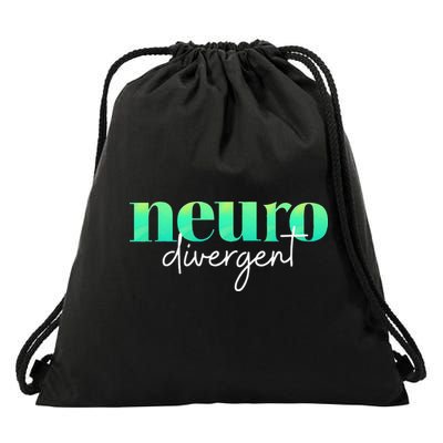 Neurodivergent Pride For Autism ADHD And ASD Awareness Drawstring Bag