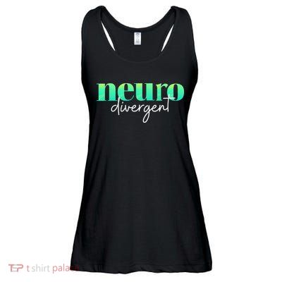 Neurodivergent Pride For Autism ADHD And ASD Awareness Ladies Essential Flowy Tank