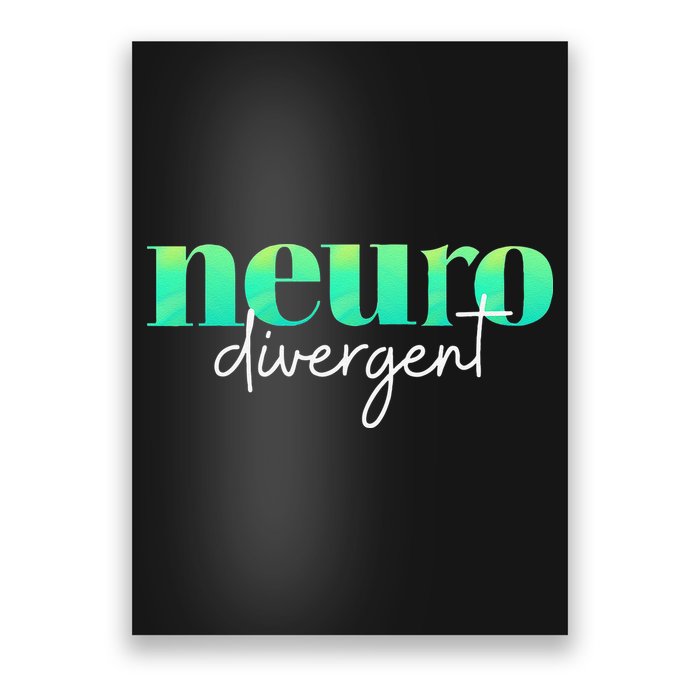Neurodivergent Pride For Autism ADHD And ASD Awareness Poster