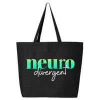 Neurodivergent Pride For Autism ADHD And ASD Awareness 25L Jumbo Tote