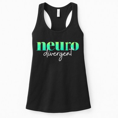 Neurodivergent Pride For Autism ADHD And ASD Awareness Womens Tank Top