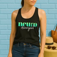 Neurodivergent Pride For Autism ADHD And ASD Awareness Womens Tank Top