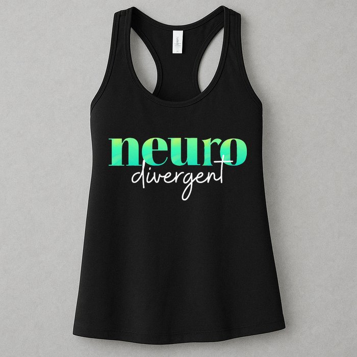 Neurodivergent Pride For Autism ADHD And ASD Awareness Womens Tank Top