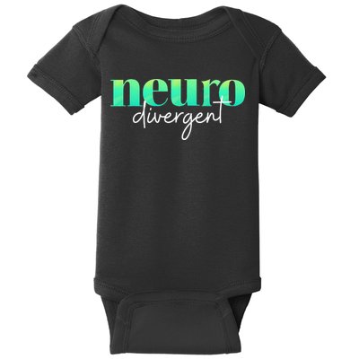 Neurodivergent Pride For Autism ADHD And ASD Awareness Baby Bodysuit