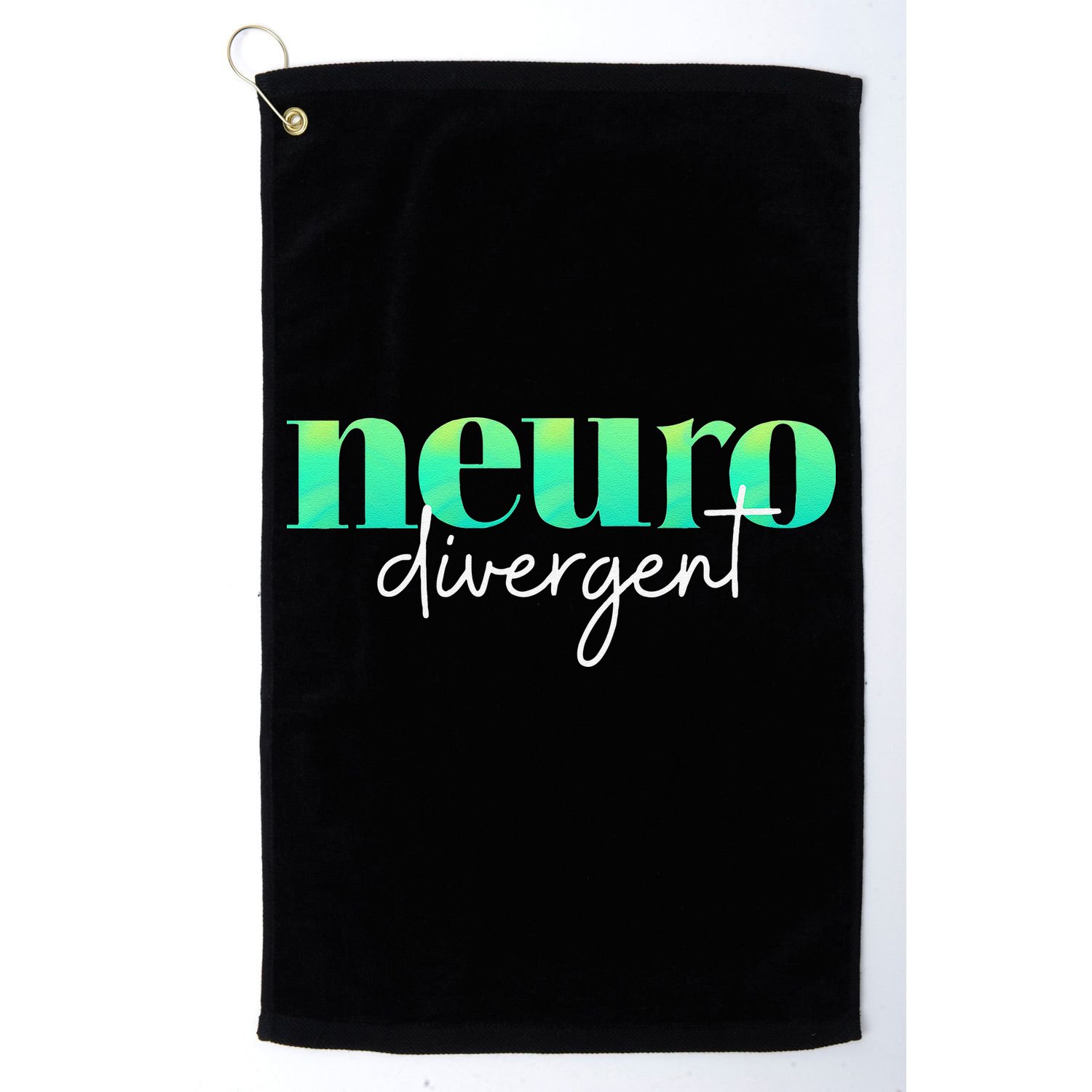 Neurodivergent Pride For Autism ADHD And ASD Awareness Golf Towel