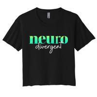 Neurodivergent Pride For Autism ADHD And ASD Awareness Crop Top