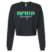 Neurodivergent Pride For Autism ADHD And ASD Awareness Cropped Pullover Crew