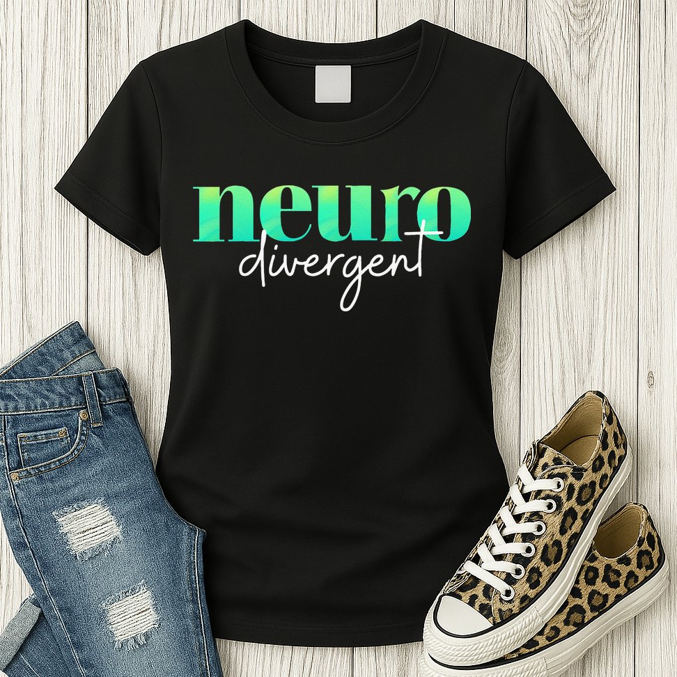 Neurodivergent Pride For Autism ADHD And ASD Awareness Womens T-Shirt