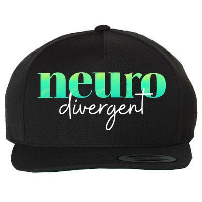 Neurodivergent Pride For Autism ADHD And ASD Awareness Wool Snapback Cap