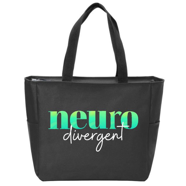 Neurodivergent Pride For Autism ADHD And ASD Awareness Zip Tote Bag