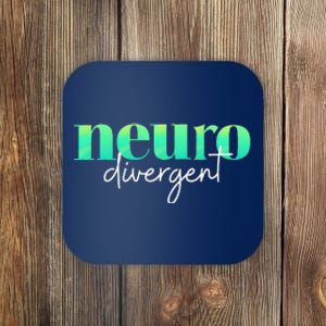 Neurodivergent Pride For Autism ADHD And ASD Awareness Coaster