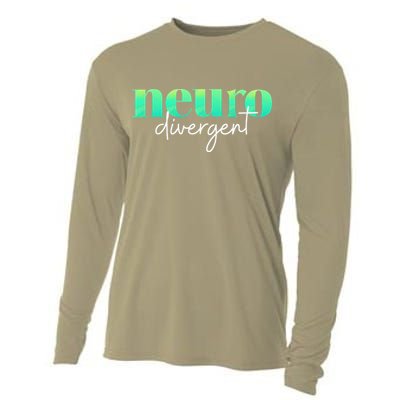 Neurodivergent Pride For Autism ADHD And ASD Awareness Cooling Performance Long Sleeve Crew