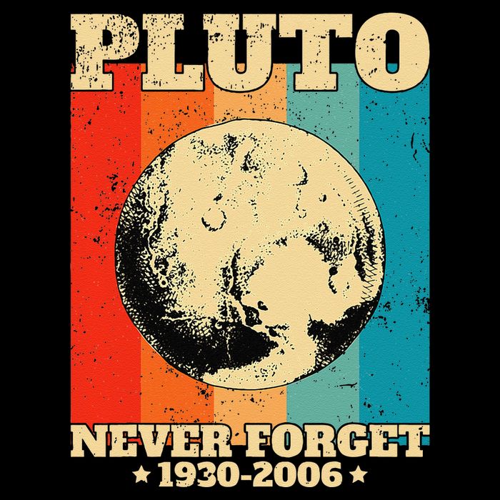 Never Pluto Forget. Retro Style Space Exploration Drawstring Bag