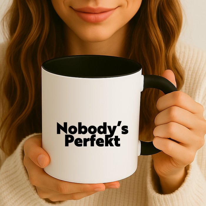 NobodyS Perfekt Funny Typo Sarcastic Pun Statement Humor Mug
